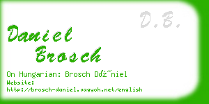 daniel brosch business card